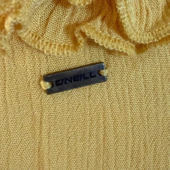 O’Neill Mustard Yellow Long Sleeve Blouse - Picture 5 of 6